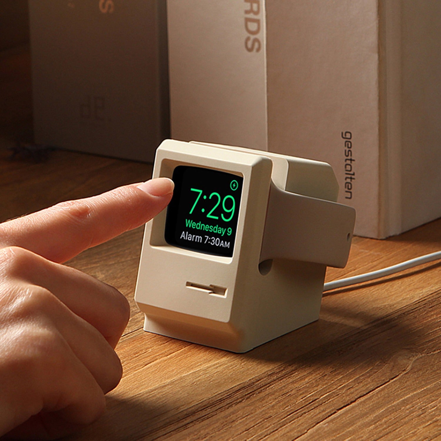 Classic MAC Retro Apple Watch Charging Stand