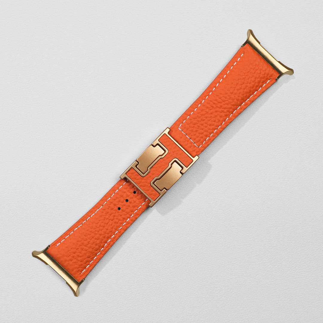 Pebbled Leather Holiday Band For Samsung Galaxy Watch Ultra