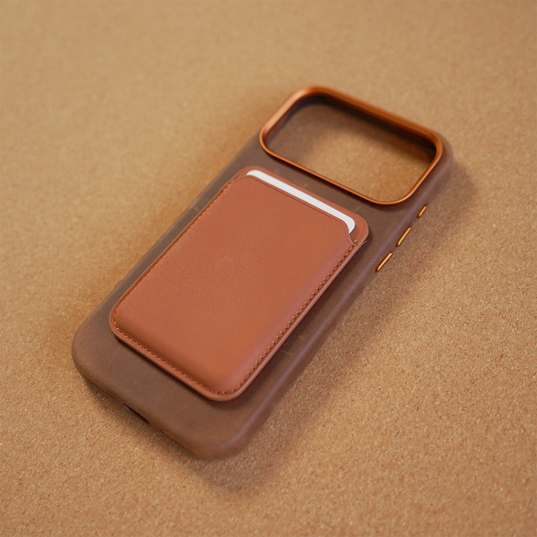 Distressed Leather MagSafe Case for iPhone