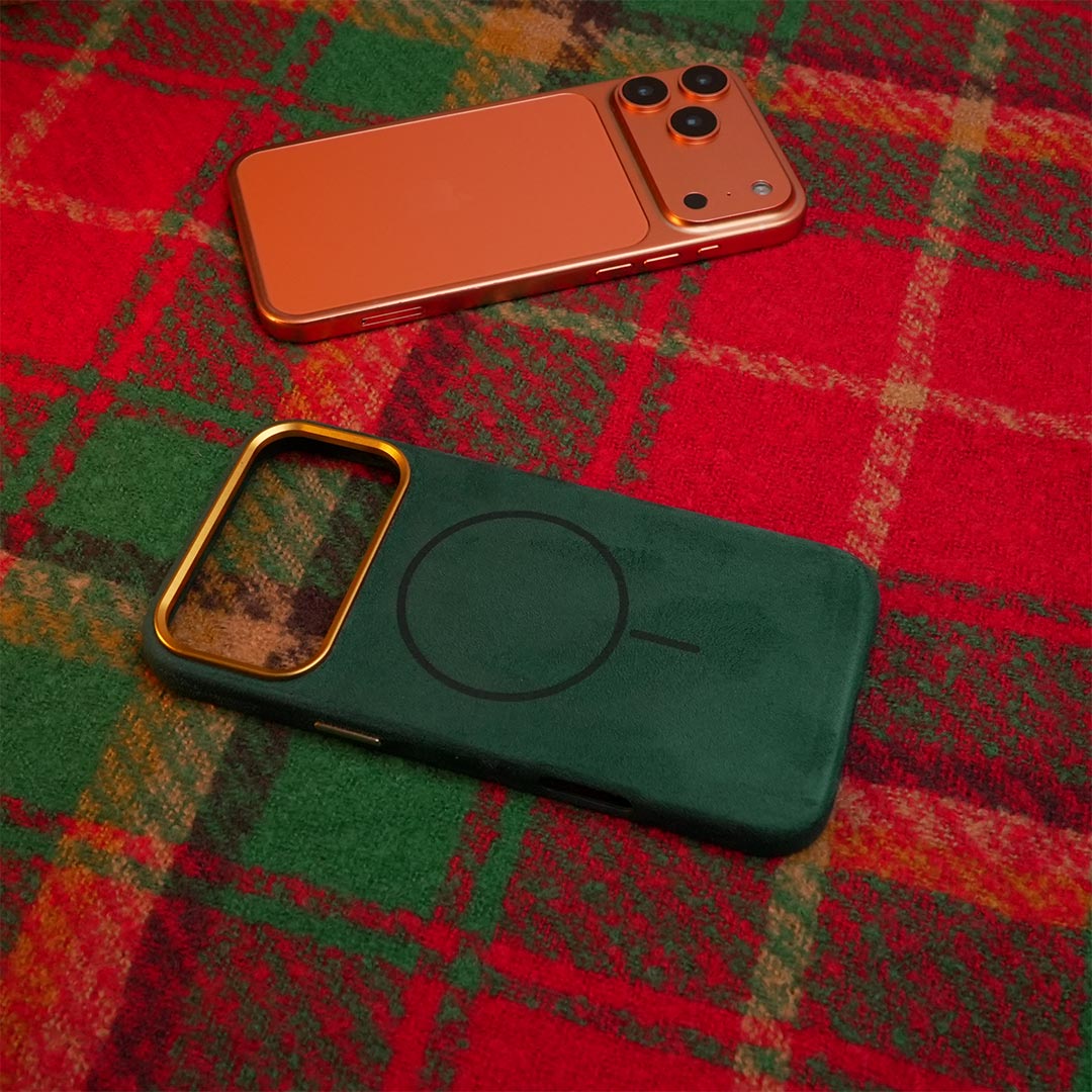 Fireside Glow Suede Magsafe iPhone Case