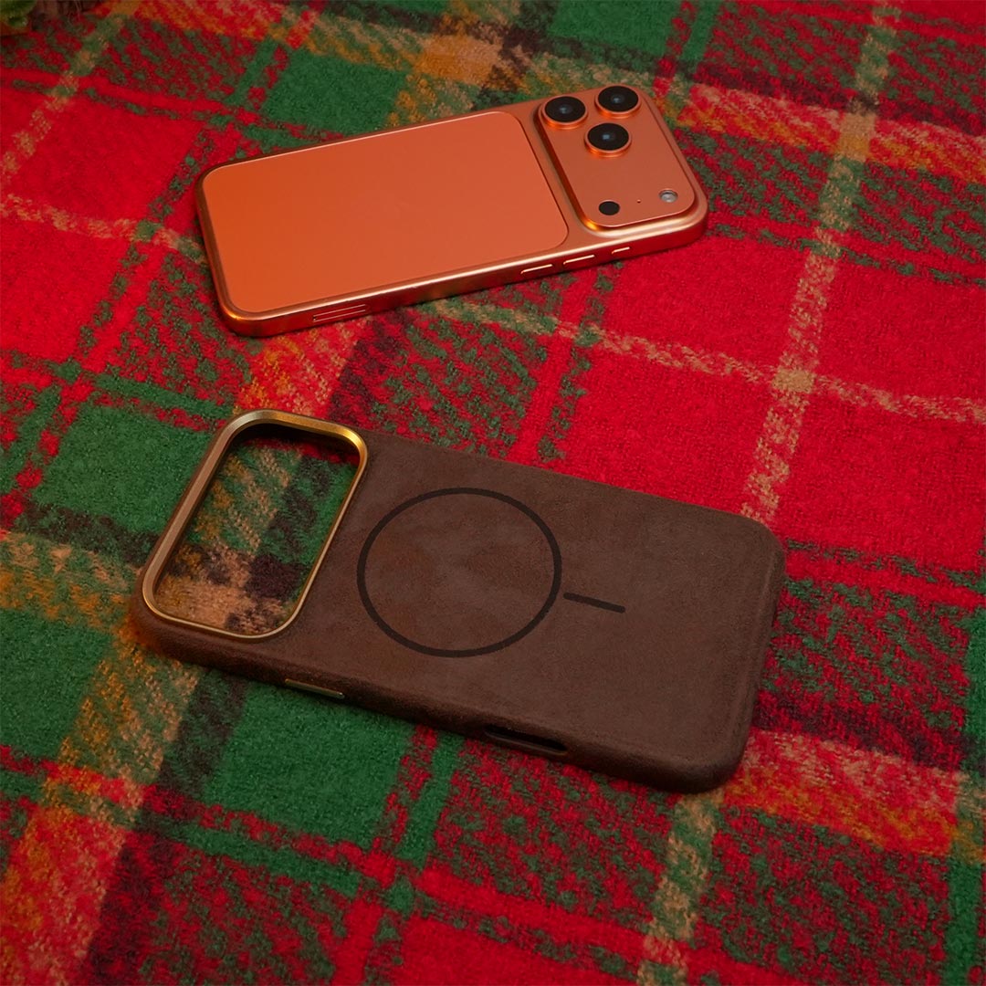 Fireside Glow Suede Magsafe iPhone Case