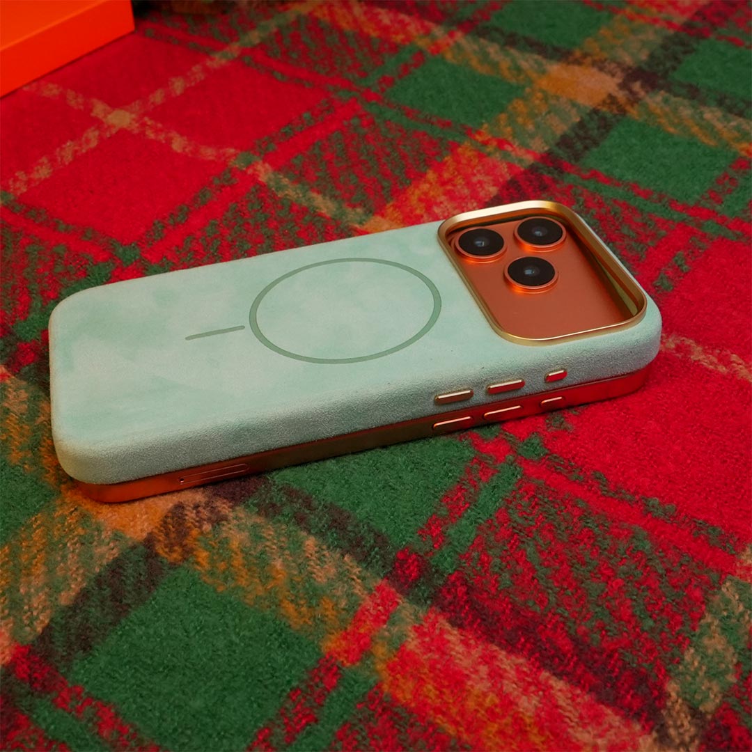 Fireside Glow Suede Magsafe iPhone Case