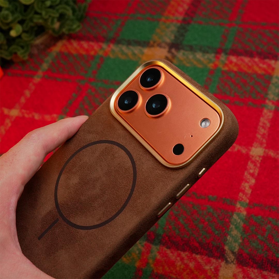 Fireside Glow Suede Magsafe iPhone Case