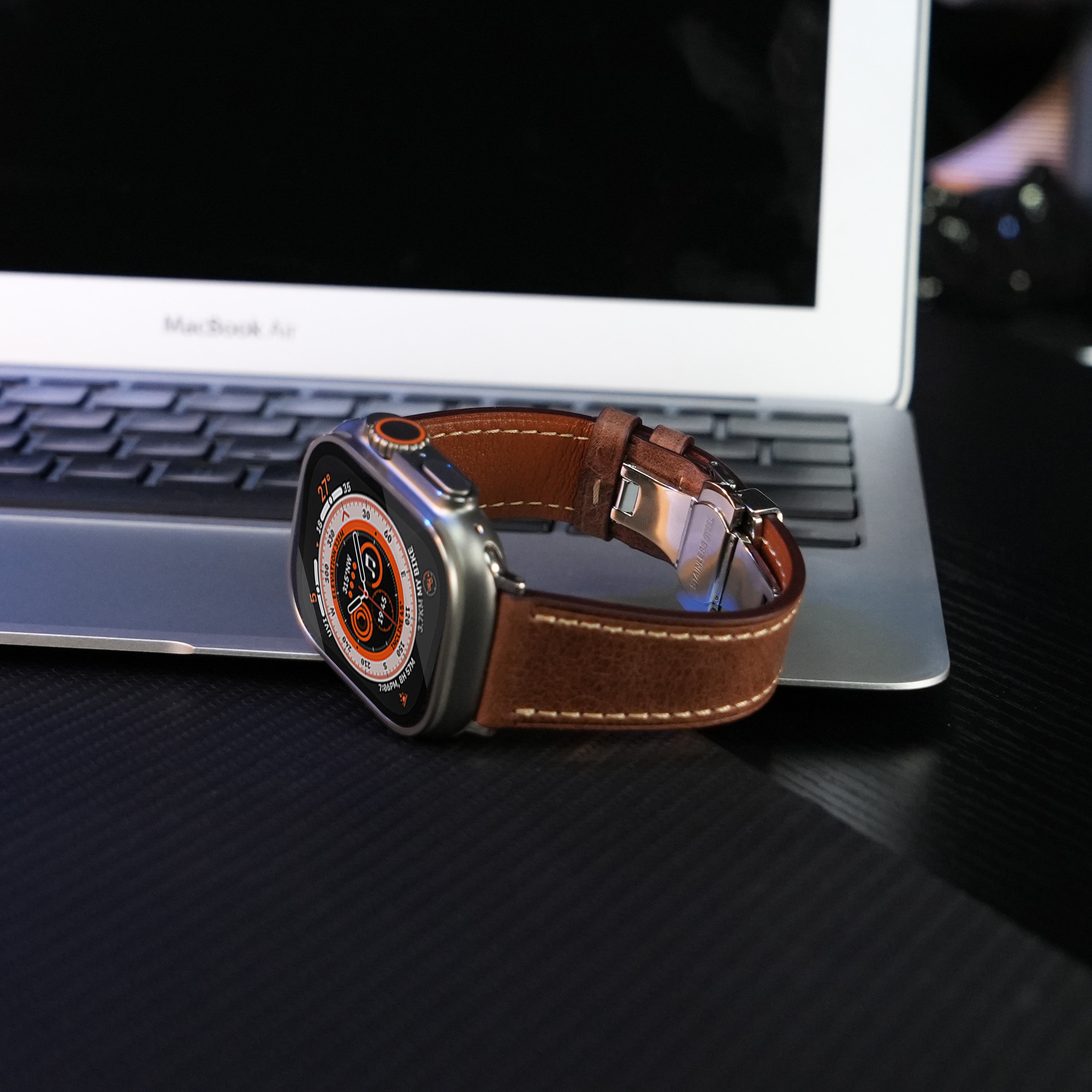 Leather Butterfly Buckle Strap