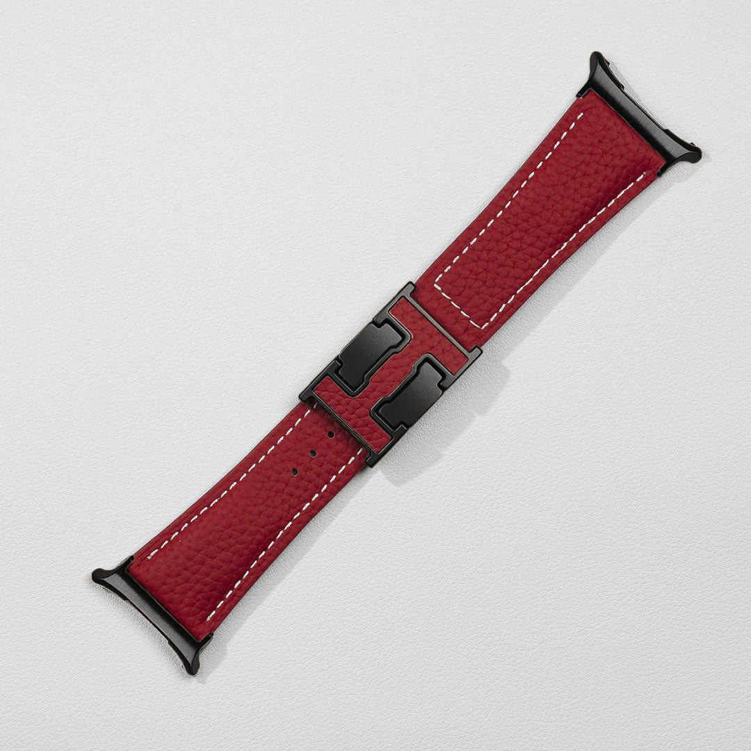 Pebbled Leather Holiday Band For Samsung Galaxy Watch Ultra