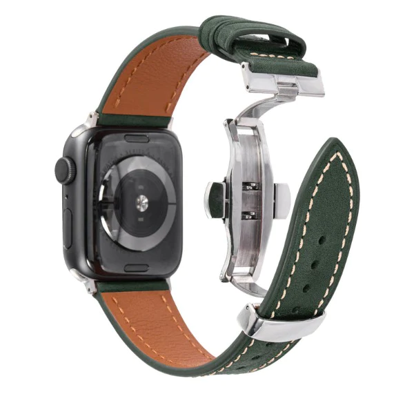 Leather Butterfly Buckle Strap