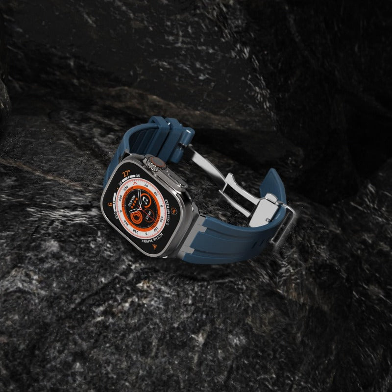 Luxury AP Folding Buckle Silicone Strap