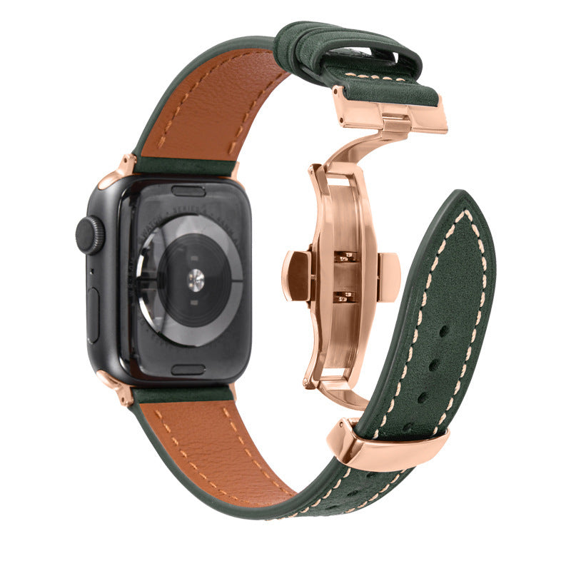 Leather Butterfly Buckle Strap