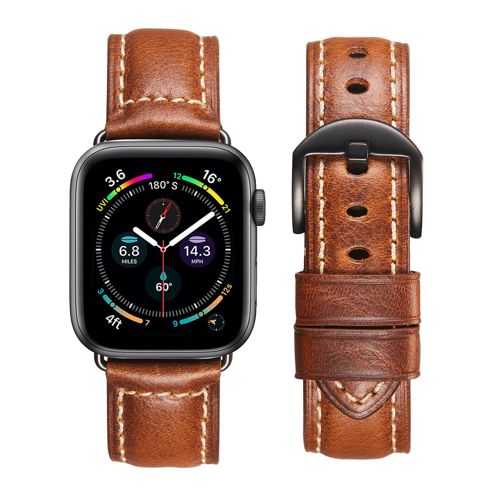 Vintage Waxed Leather Strap