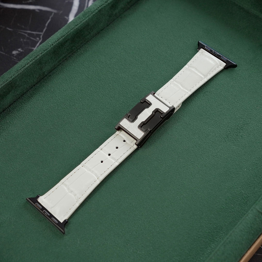 Nile Croc Leather Band L2 For Apple Watch