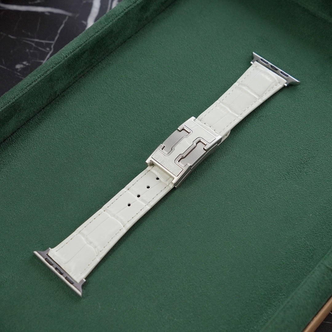 Nile Croc Leather Band L2 For Apple Watch