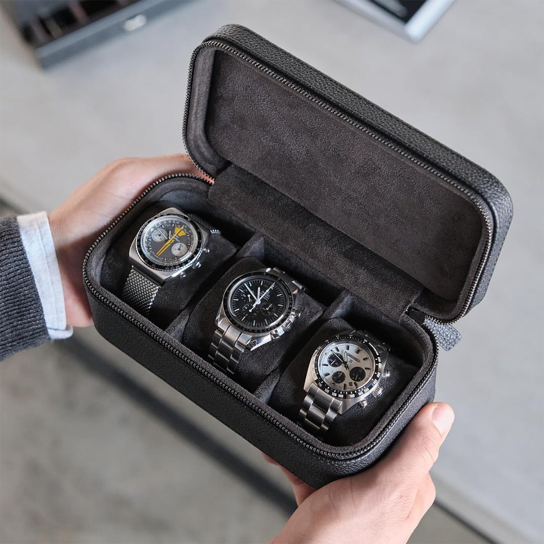 Luxury Leather Watch Travel Case