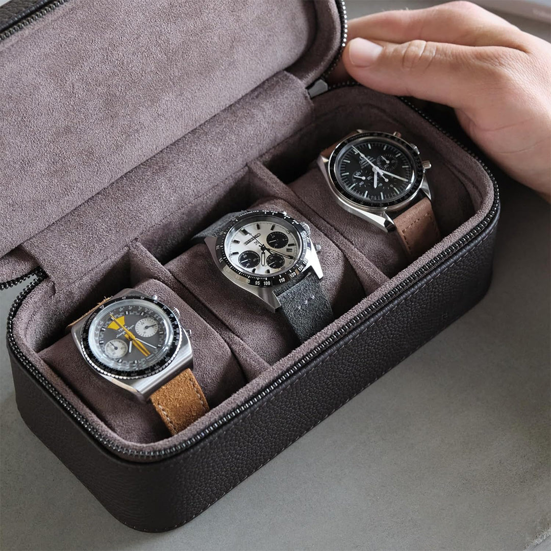 Luxury Leather Watch Travel Case