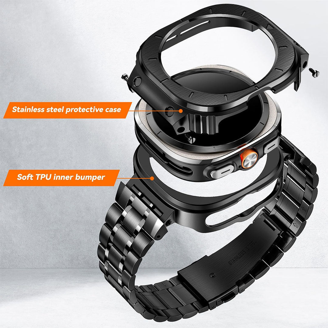 Rugged Stainless Steel Retrofit Kit For Galaxy Watch Ultra