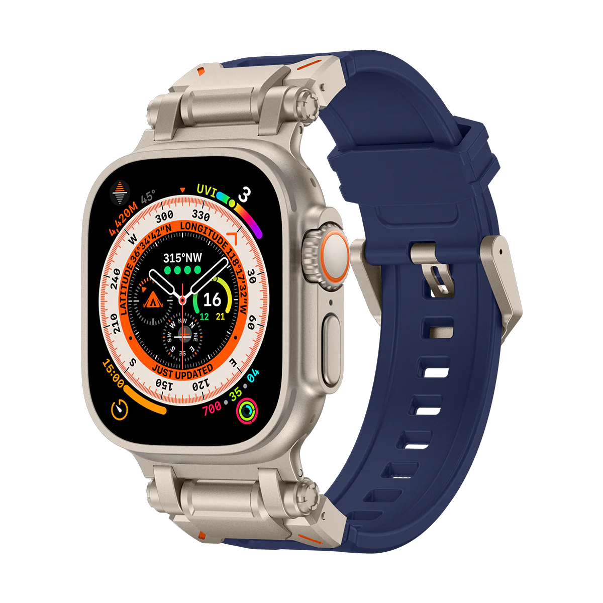 #Color_Titanium-Blue Band