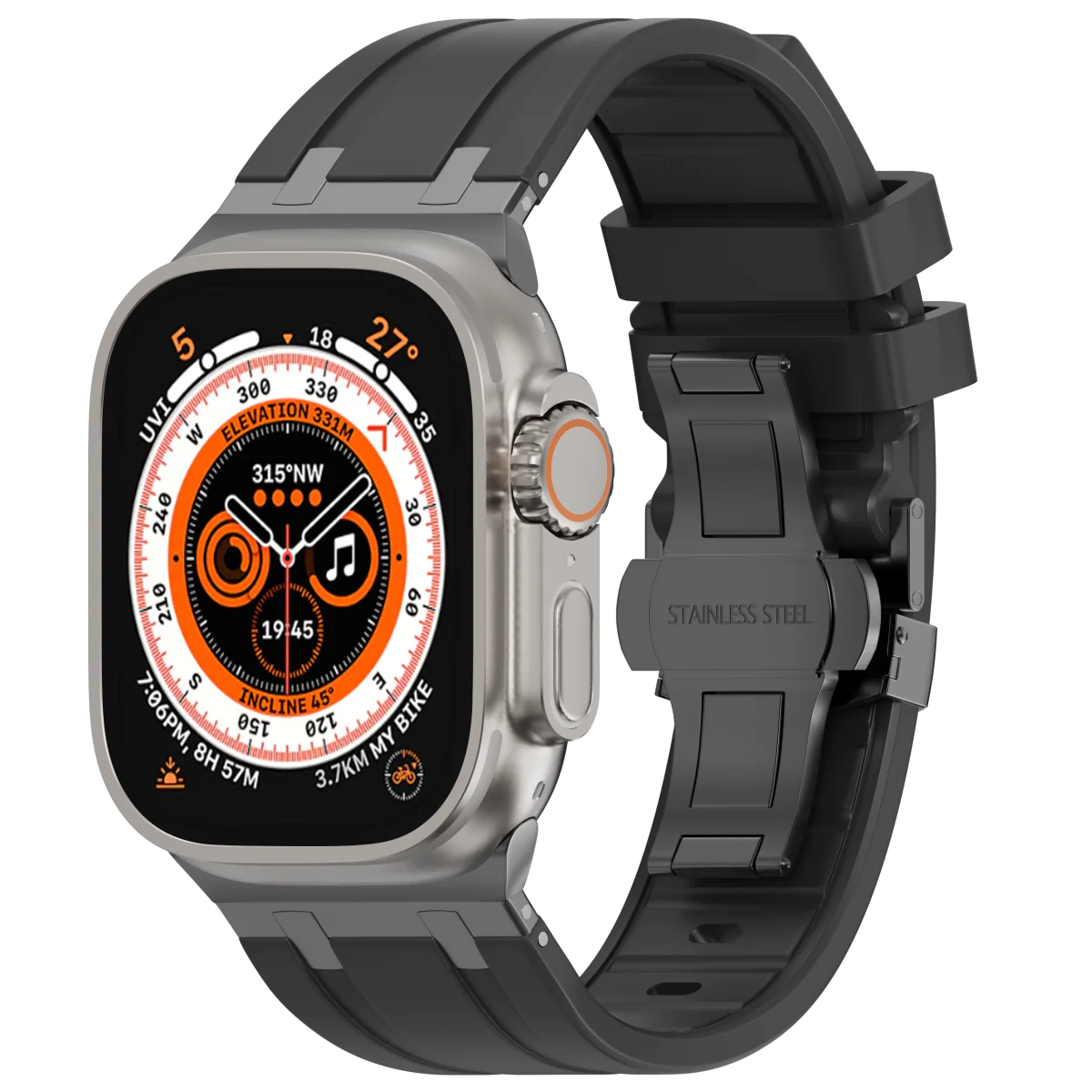 Luxury AP Butterfly Buckle Silicone Band