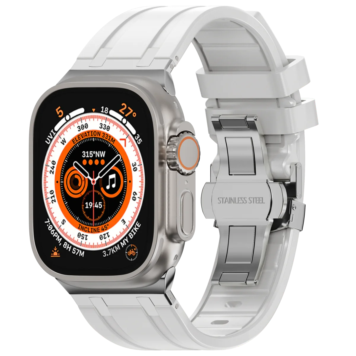 Luxury AP Butterfly Buckle Silicone Band