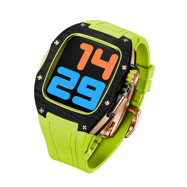 Fluoroelastomer Carbon Fiber Titanium Band LUX9008