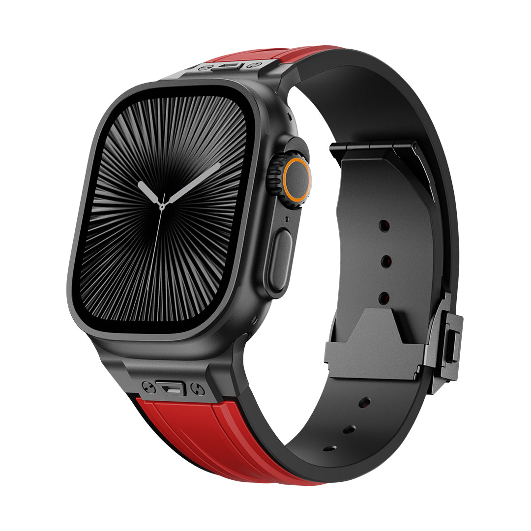 #Color_Red Band-Black Buckle