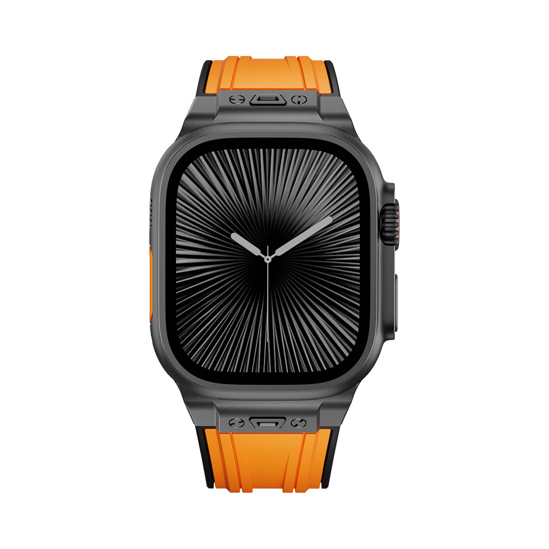 #Color_Orange Band-Black Buckle