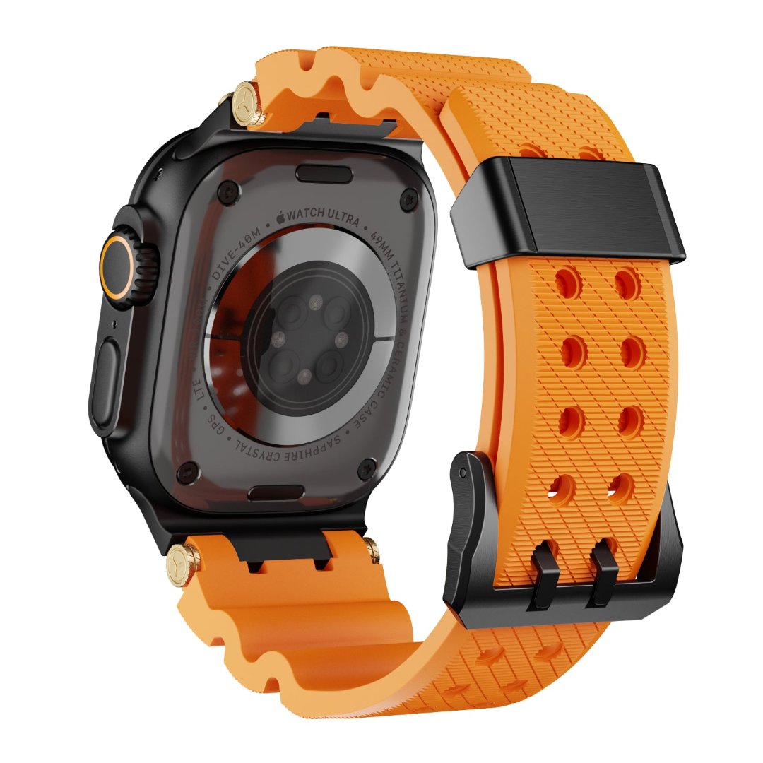 #Color_Black Buckle-Orange Band