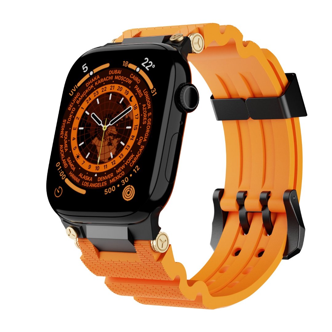 #Color_Black Buckle-Orange Band