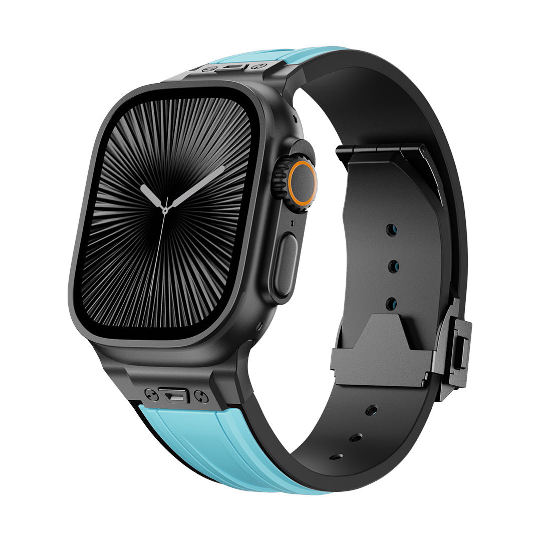 #Color_Blue Band-Black Buckle
