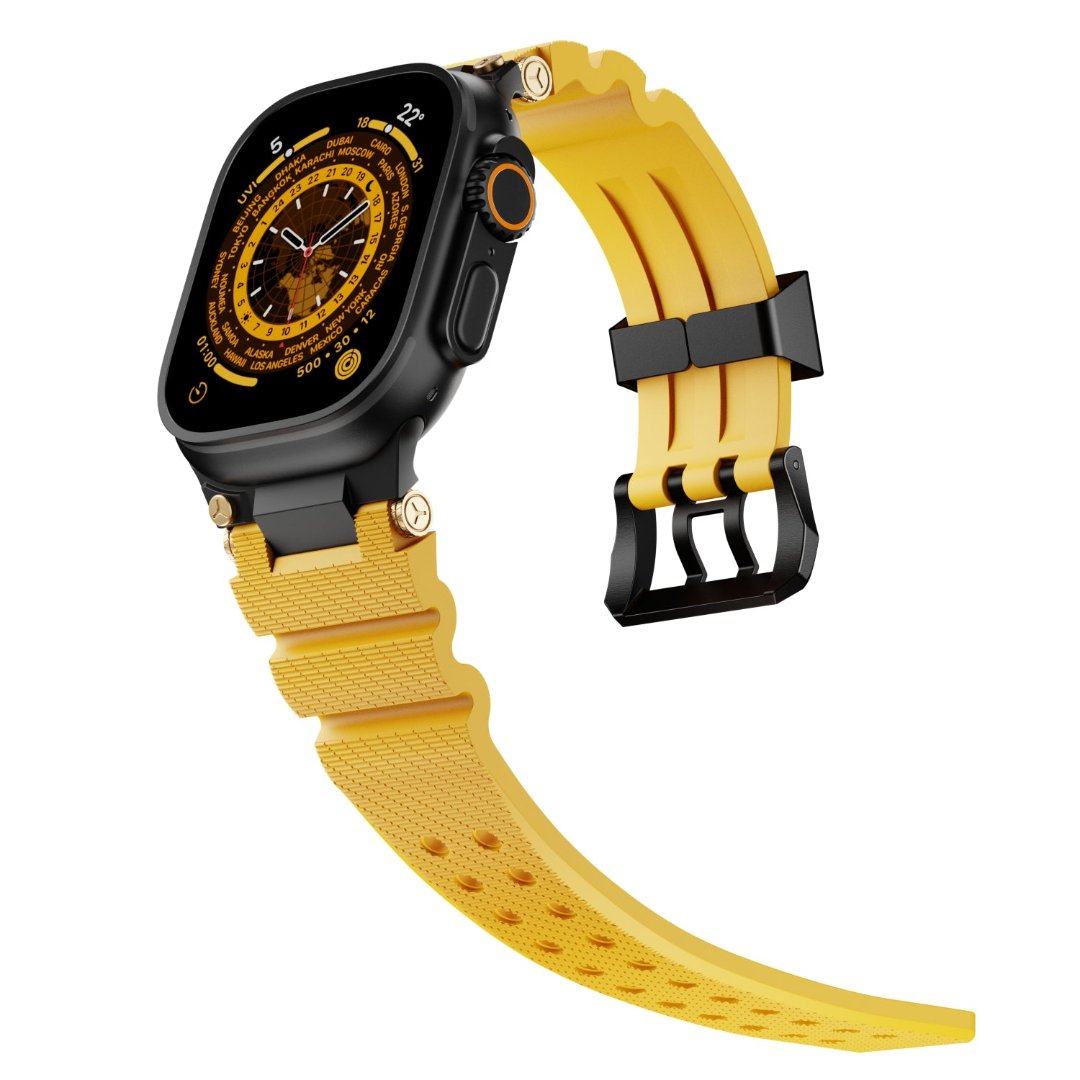 #Color_Black Buckle-Yellow Band