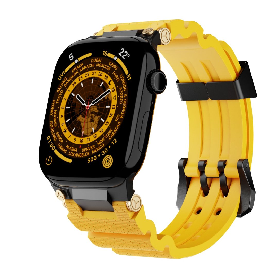 #Color_Black Buckle-Yellow Band