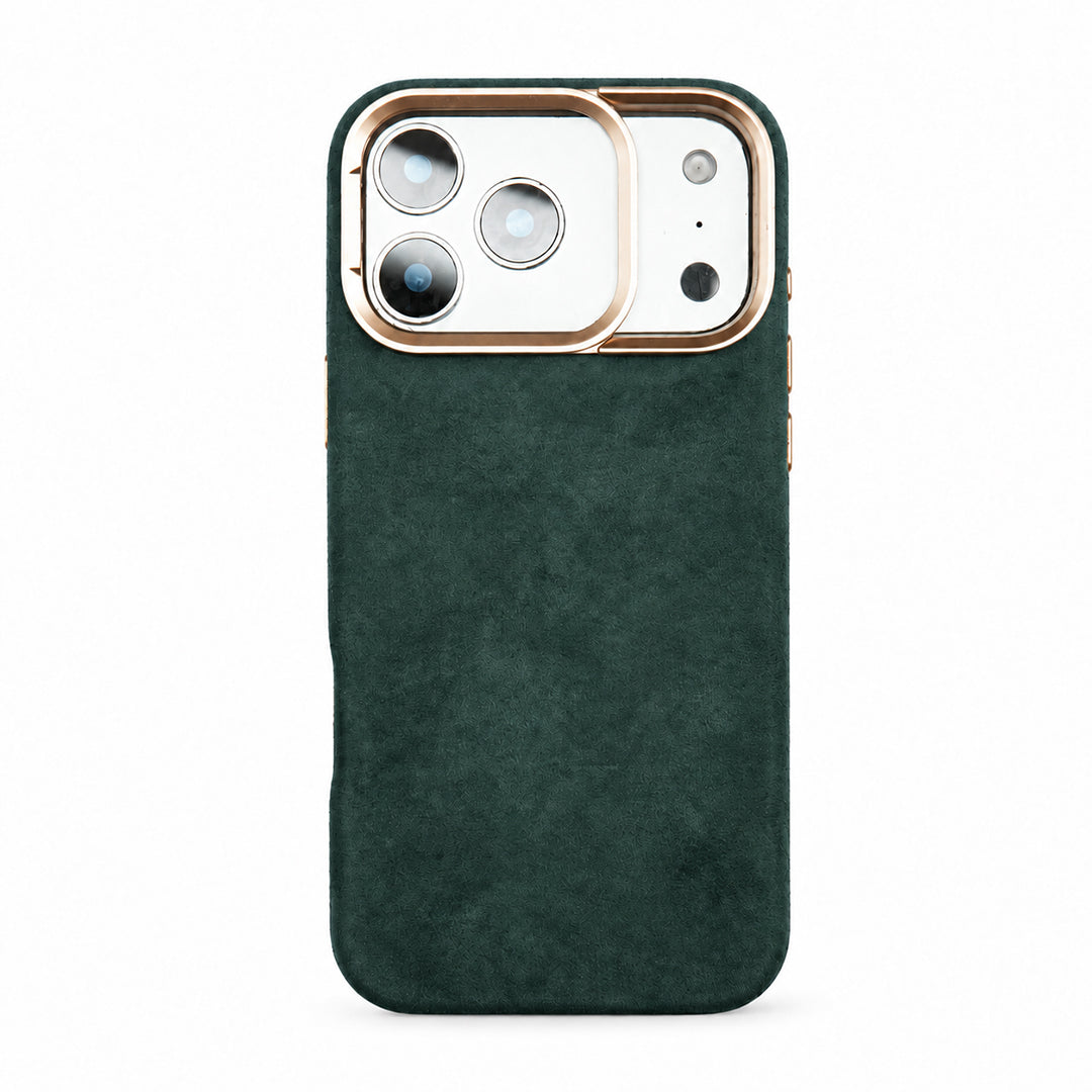 Cozy Suede Magsafe Lens Stand iPhone Case