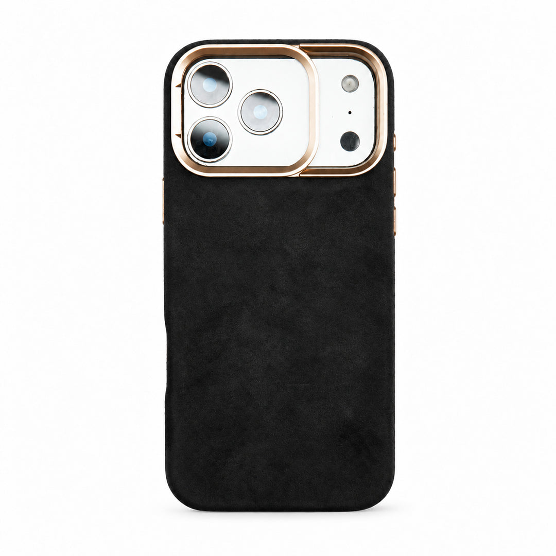 Cozy Suede Magsafe Lens Stand iPhone Case