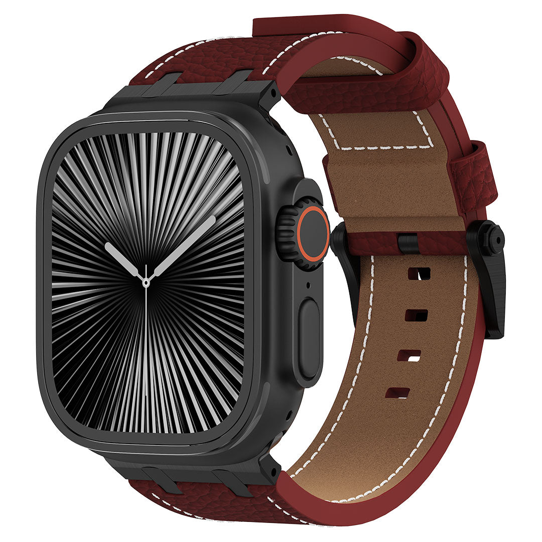 AP Lychee Leather Band For Apple Watch