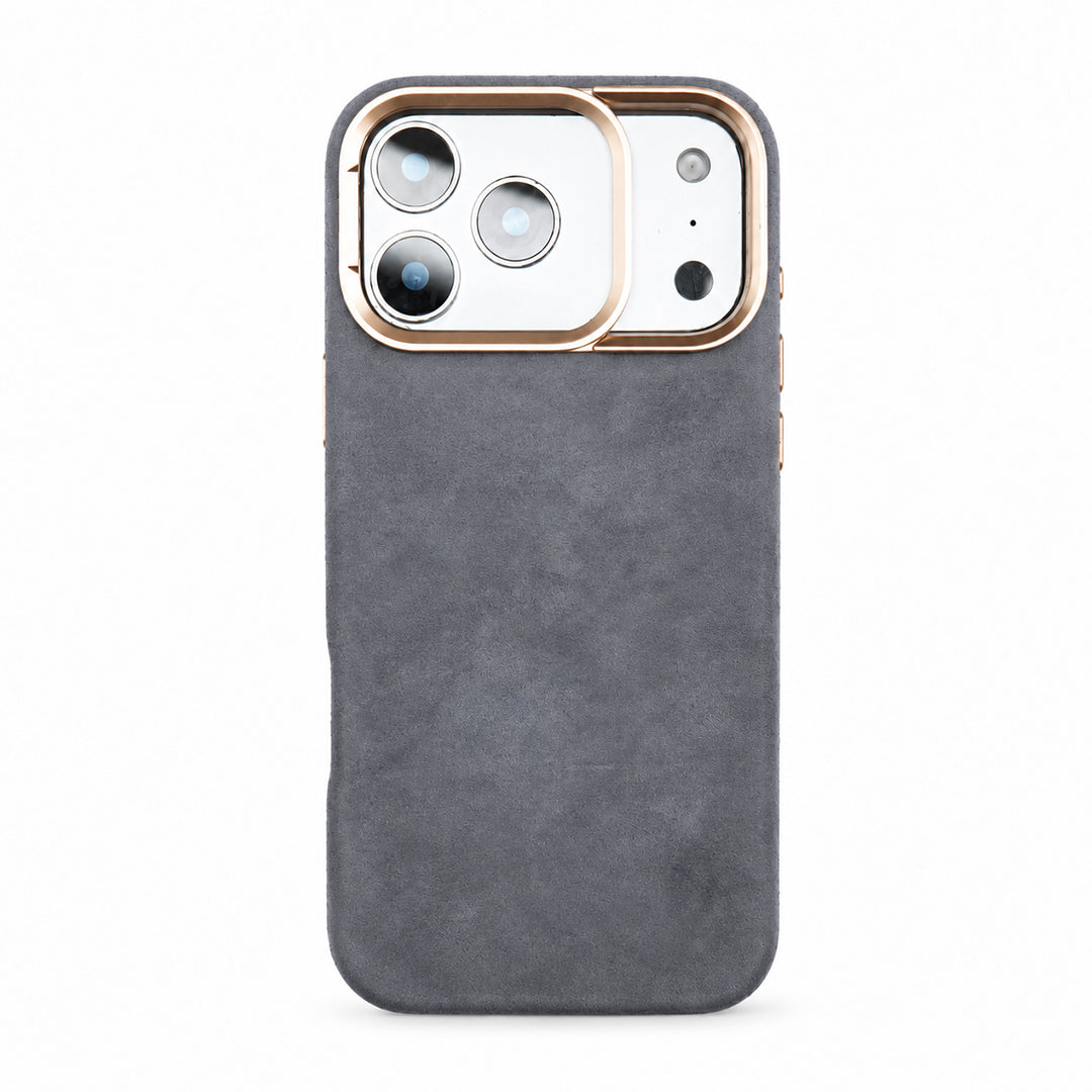 Cozy Suede Magsafe Lens Stand iPhone Case
