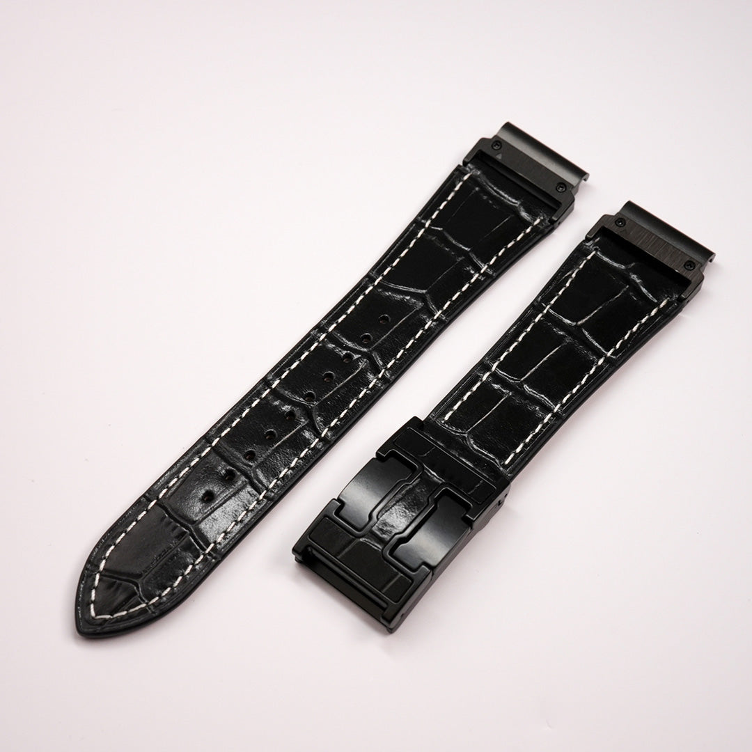 Exotic Nile Croc Leather Band for Garmin Watch