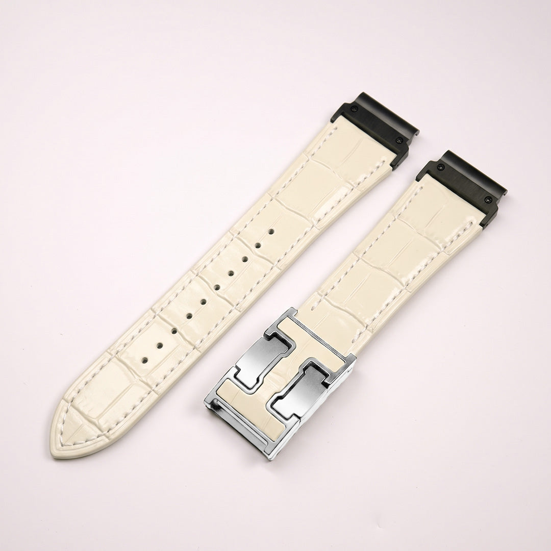Exotic Nile Croc Leather Band for Garmin Watch