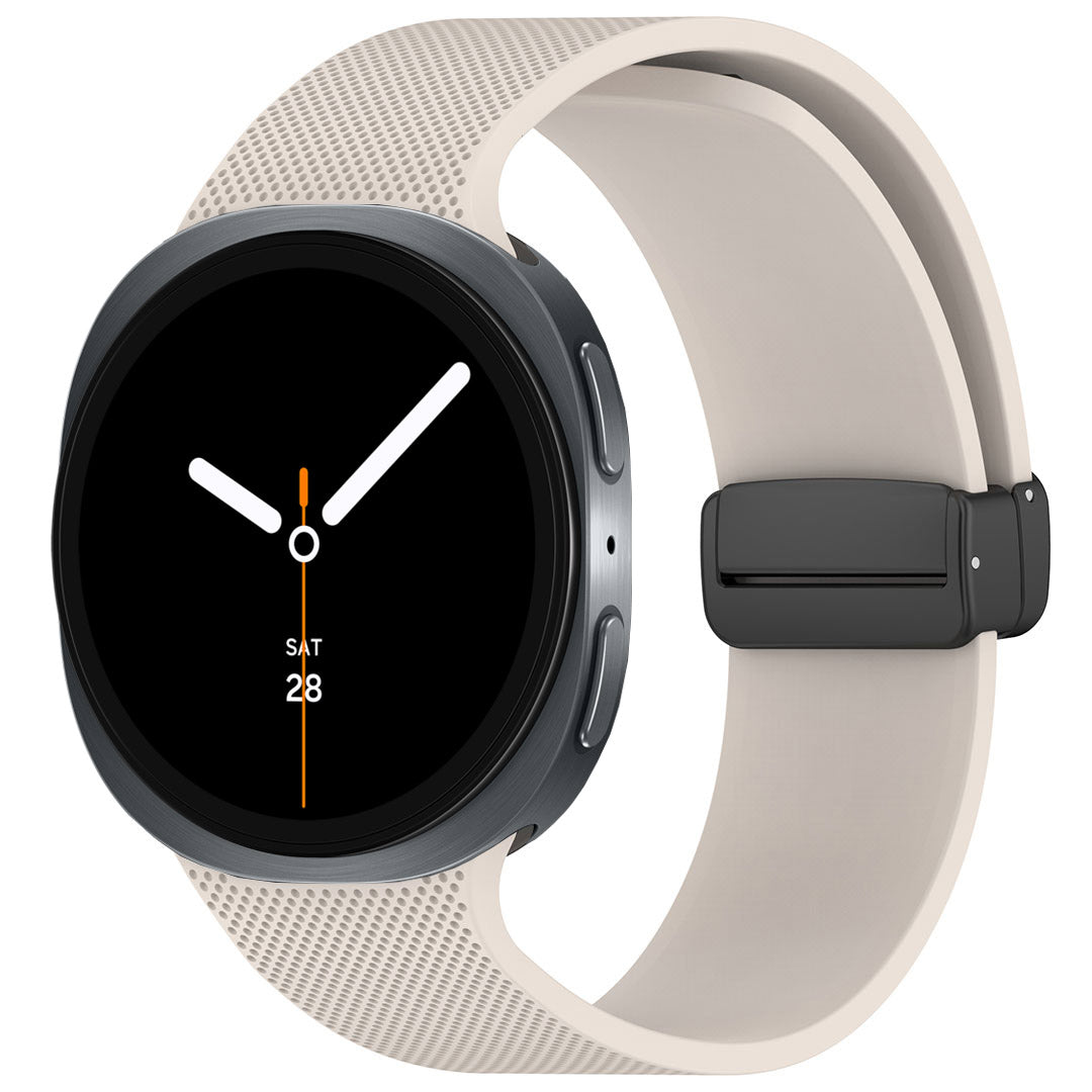 Magnetic Buckle Silicone ST03 Watch Band For Galaxy Watch8