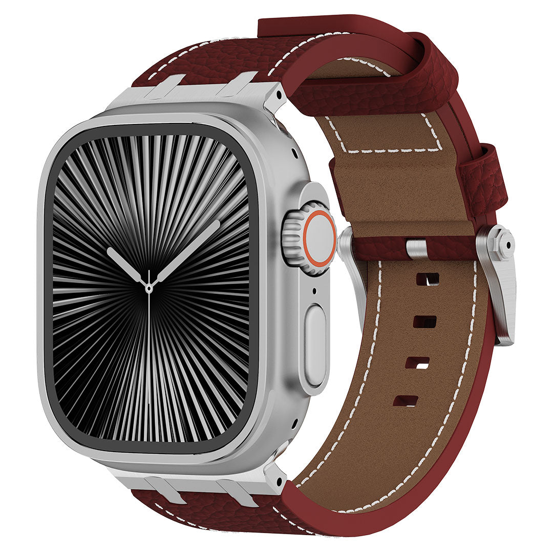 AP Lychee Leather Band For Apple Watch