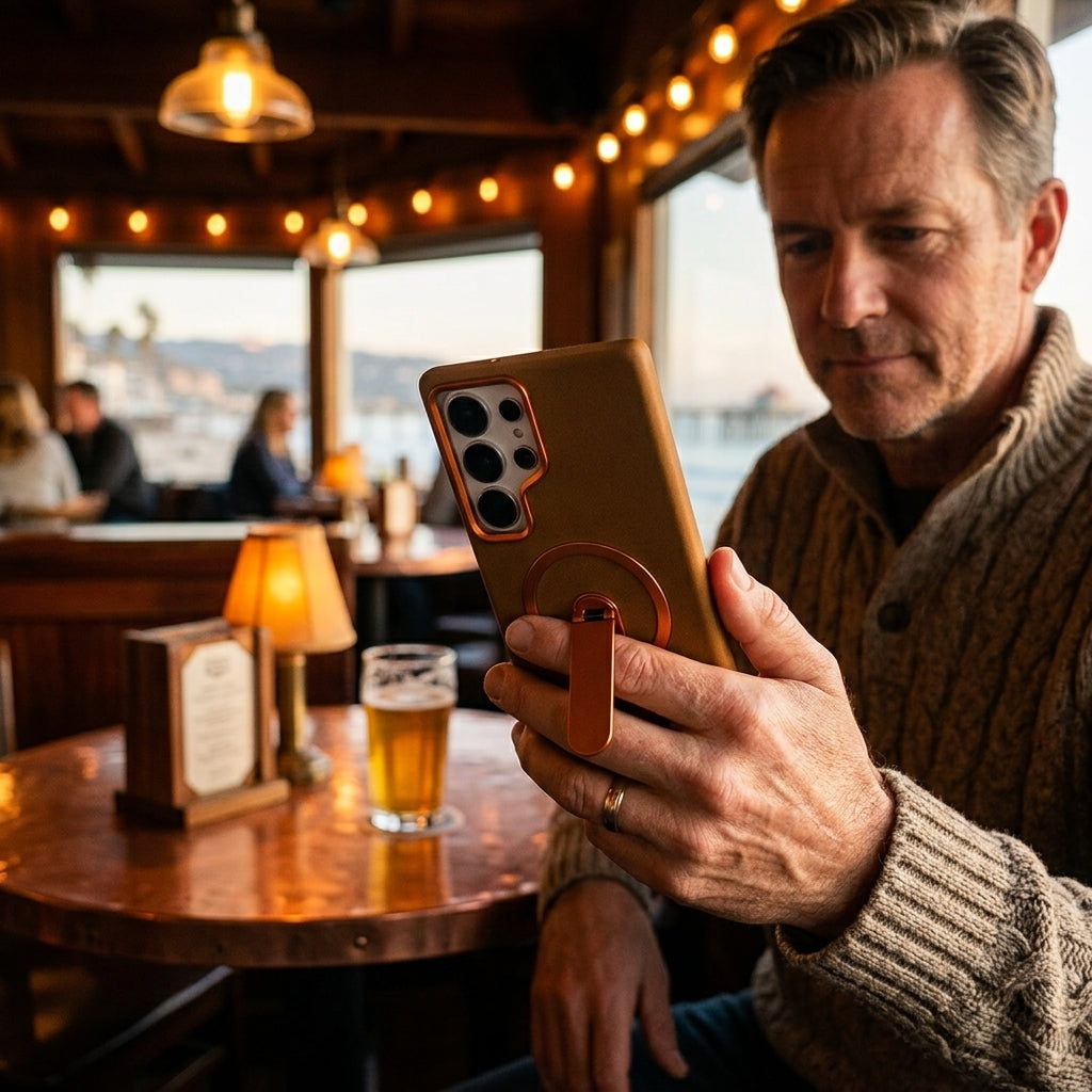 ClearSight Magsafe Stand Galaxy Case