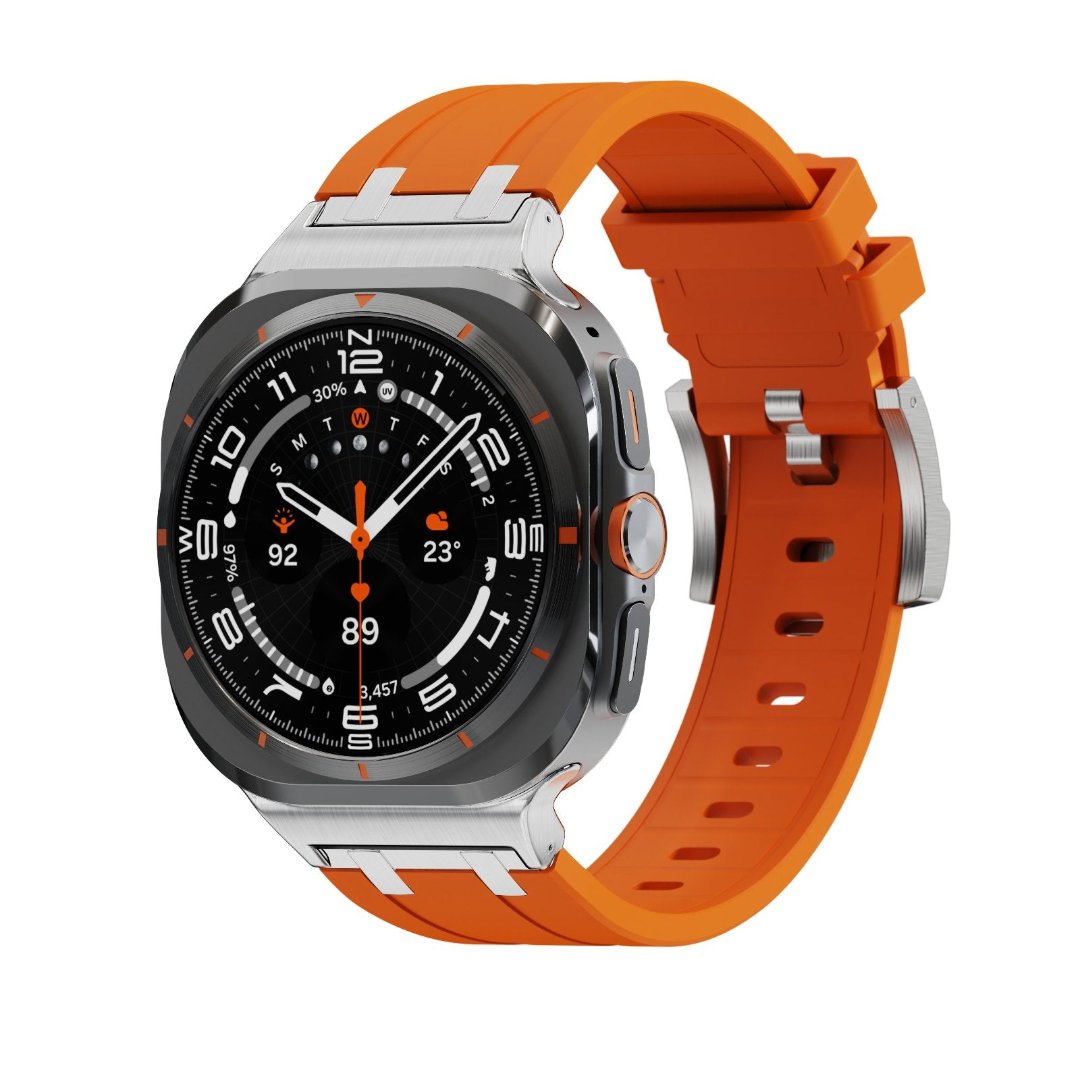 #COLOR_Silver Adapter-Orange Band