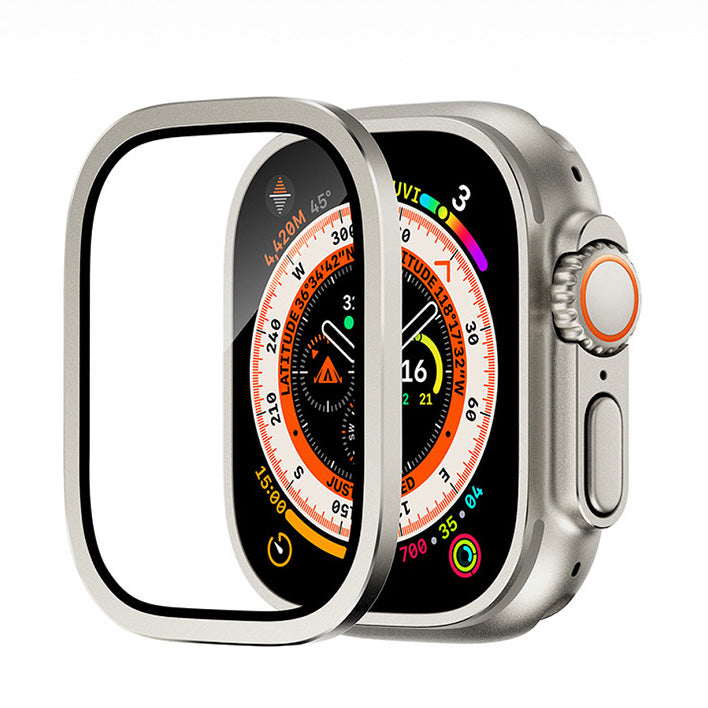 Titanium Alloy Frame Tempered Film For Apple Watch