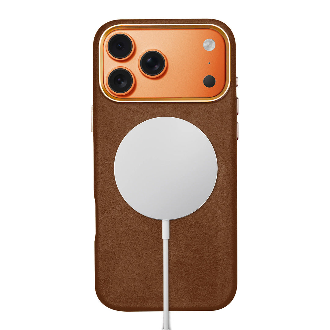 Fireside Glow Suede Magsafe iPhone Case