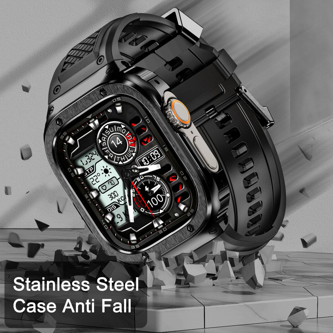 Rugged Stainless Steel Case Retrofit Kit For Apple Watch