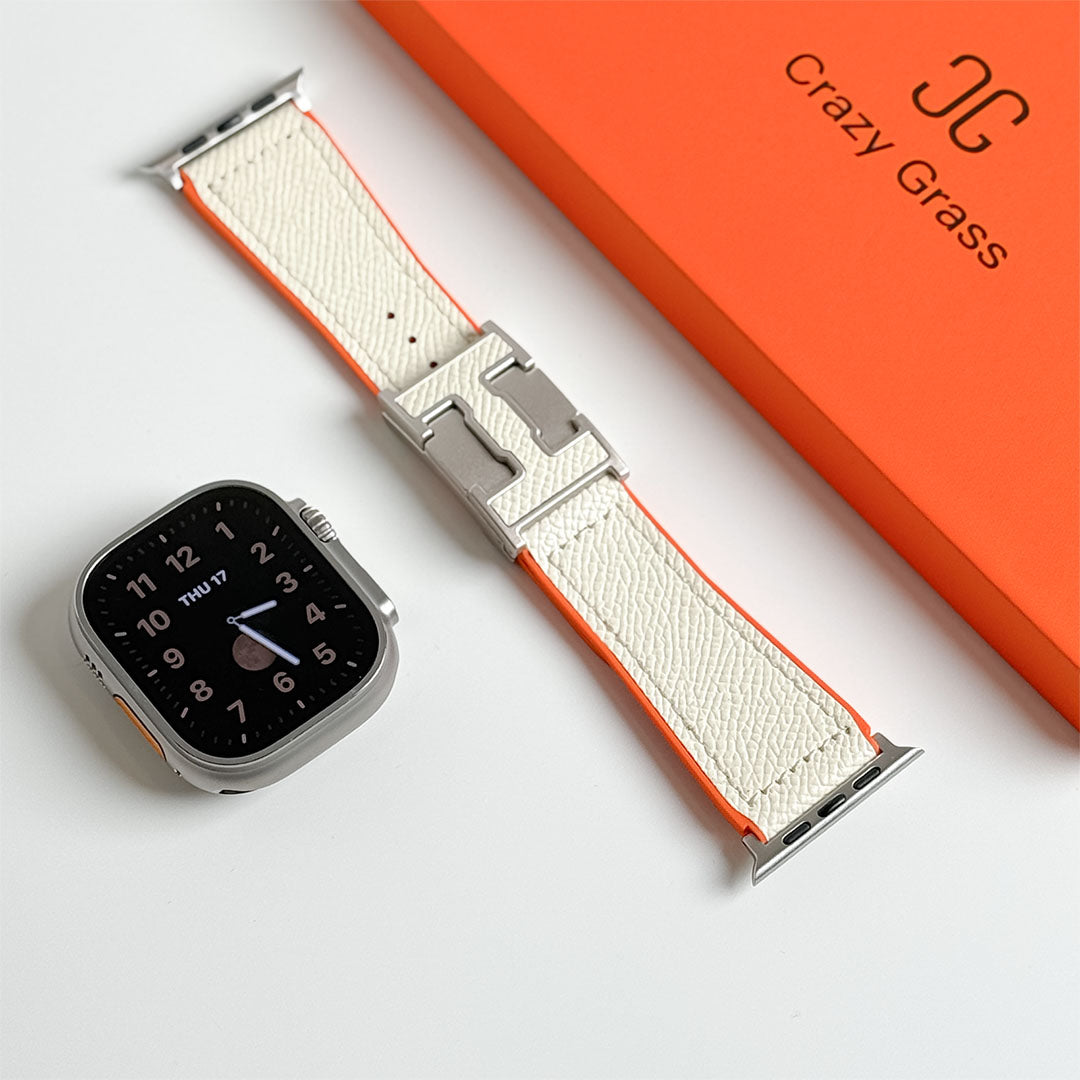 Pebbled Leather Holiday Band for Apple Watch