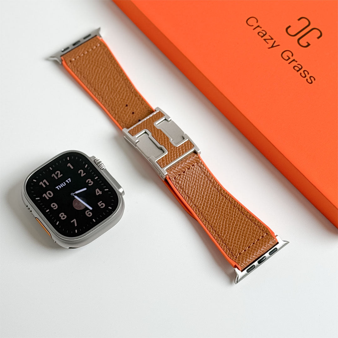 Pebbled Leather Holiday Band for Apple Watch