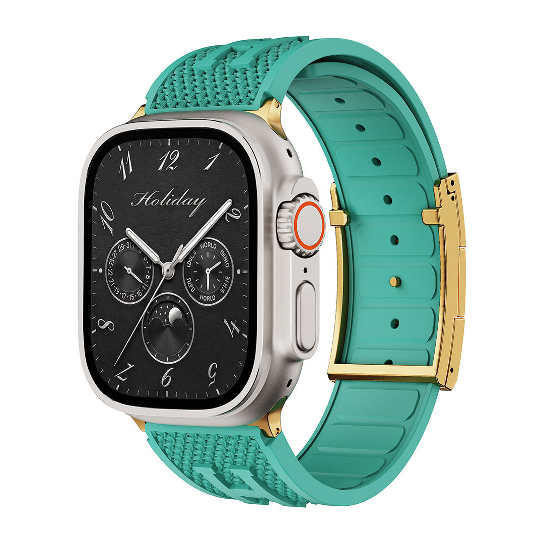 Holiday Weave Silicone Band For Apple watch