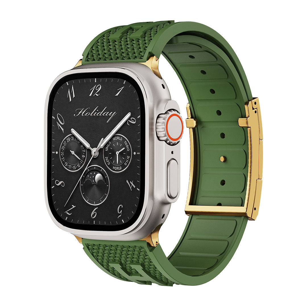 Holiday Weave Silicone Band For Apple watch