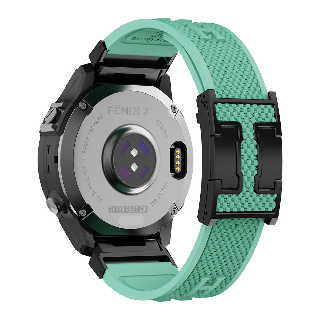 Holiday Weave Silicone Band For Garmin Watch