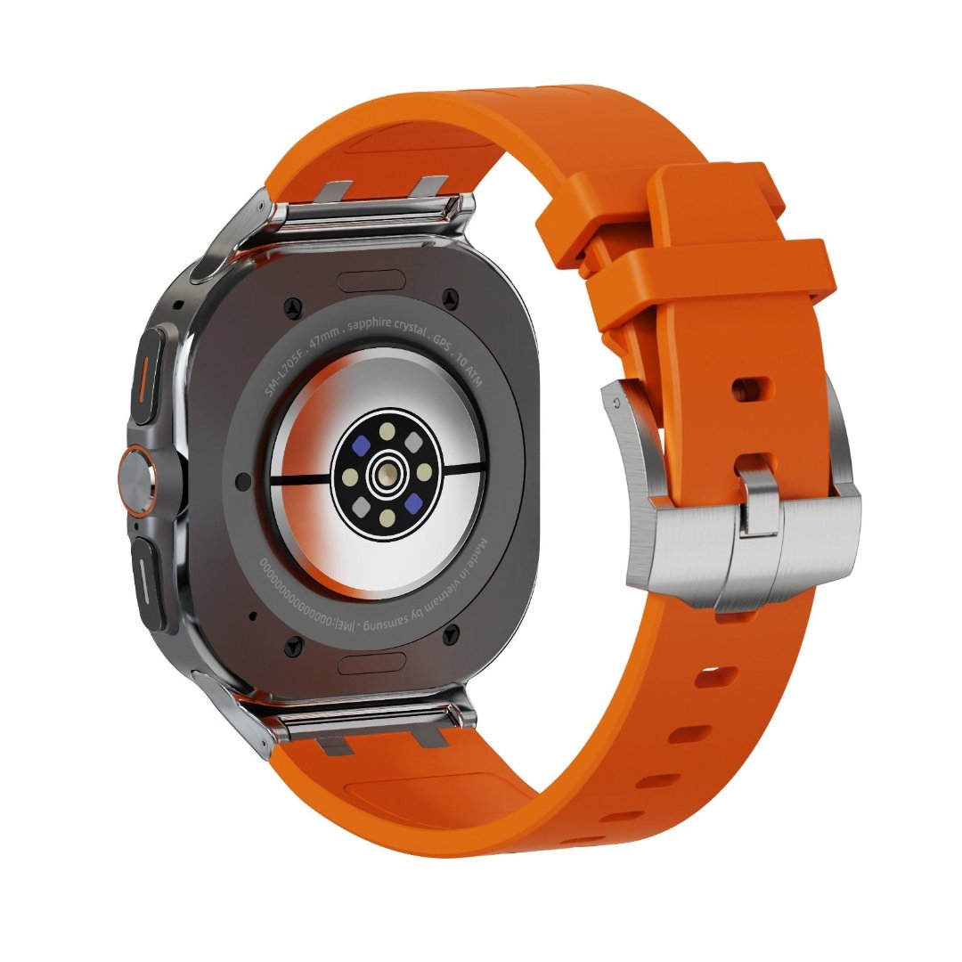 #COLOR_Silver Adapter-Orange Band