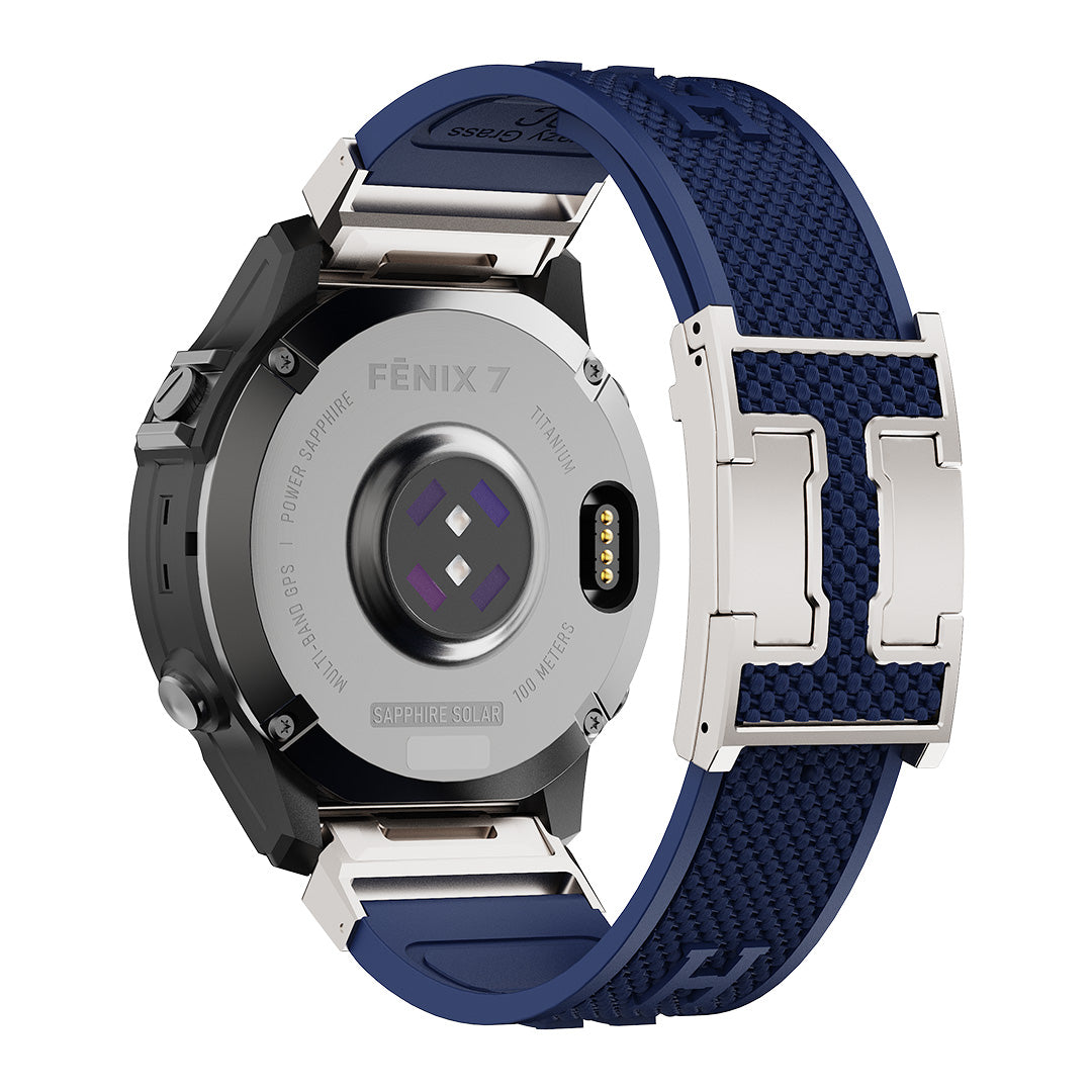 Holiday Weave Silicone Band For Garmin Watch