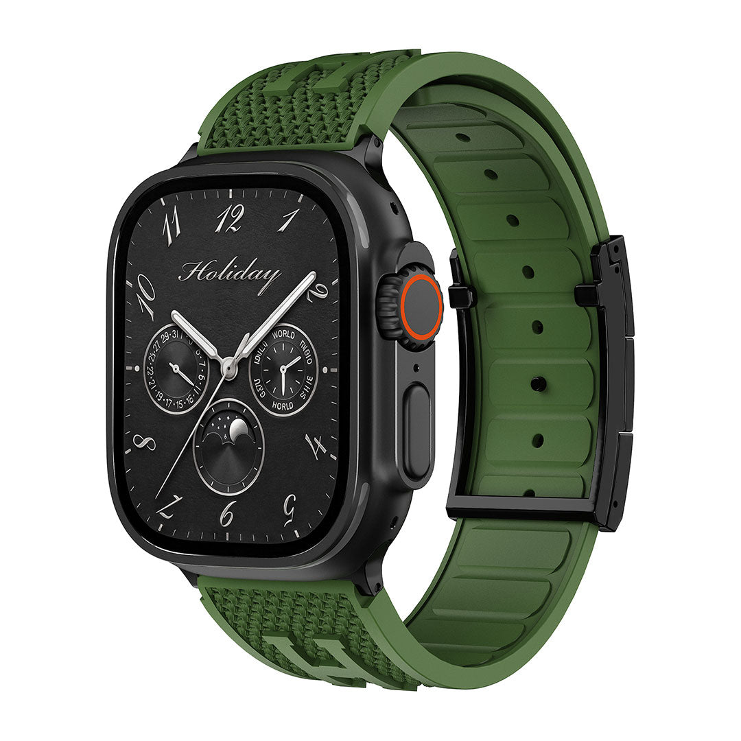 Holiday Weave Silicone Band For Apple watch